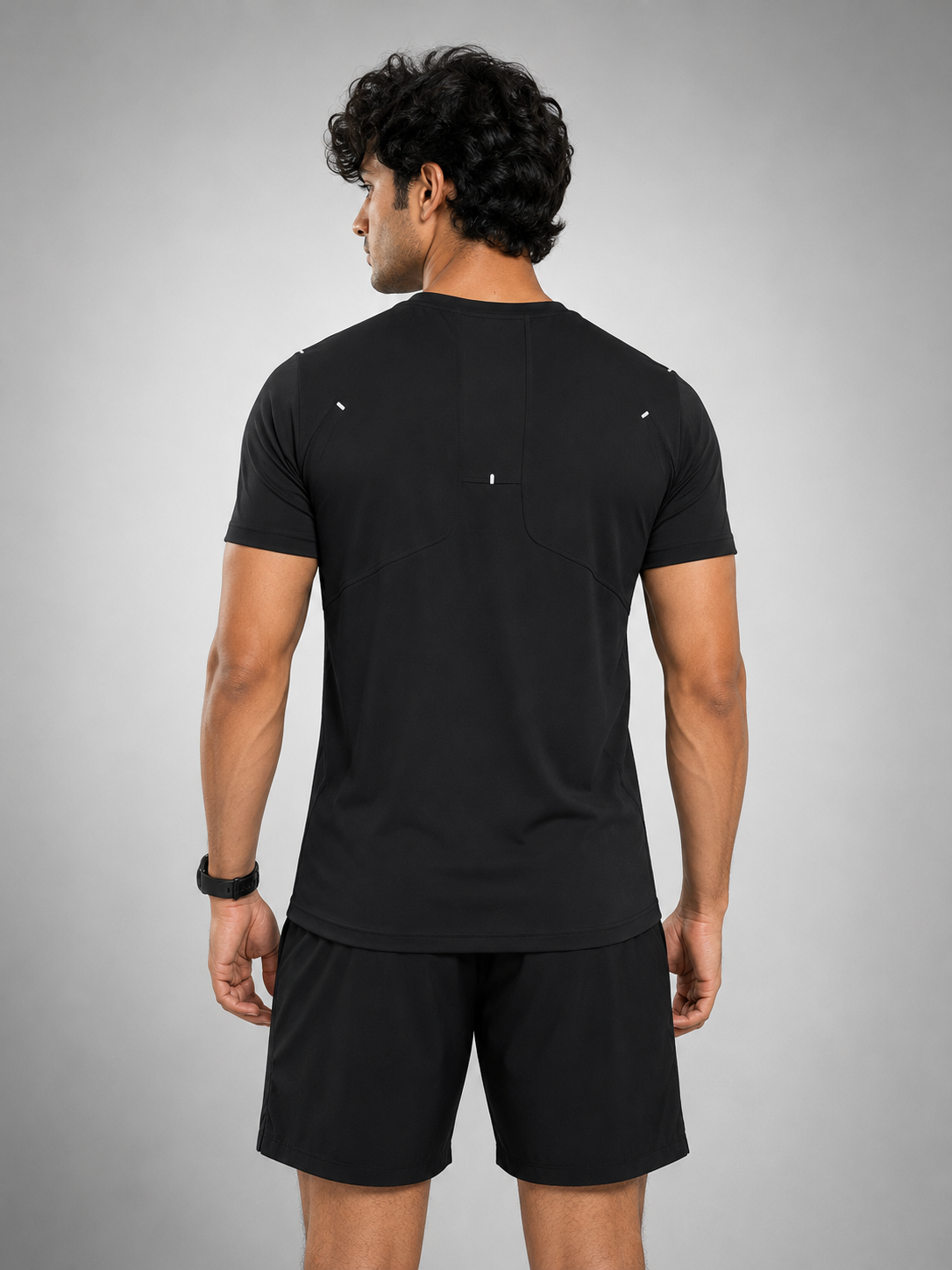 Performance,GymTshirt,Blue,Black,GymTech